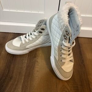 Star Wars Faux Fur Lined Quilted High-Top Sneakers